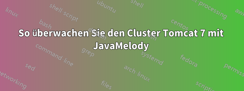 So überwachen Sie den Cluster Tomcat 7 mit JavaMelody