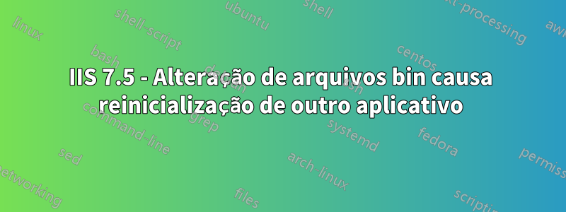 IIS 7.5 - Alteração de arquivos bin causa reinicialização de outro aplicativo