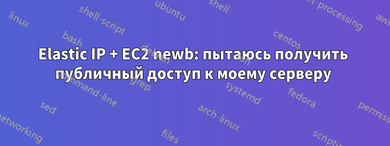 Elastic IP + EC2 newb: пытаюсь получить публичный доступ к моему серверу