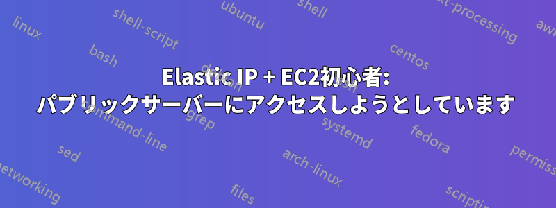 Elastic IP + EC2初心者: パブリックサーバーにアクセスしようとしています