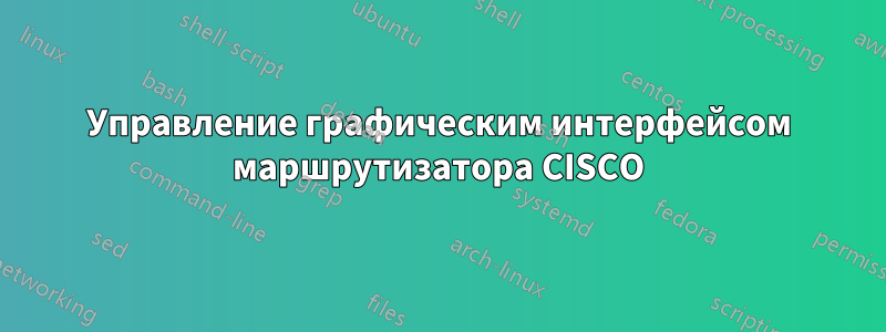 Управление графическим интерфейсом маршрутизатора CISCO