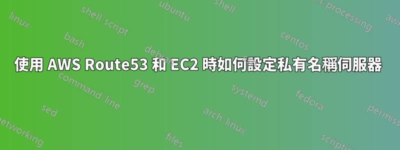 使用 AWS Route53 和 EC2 時如何設定私有名稱伺服器