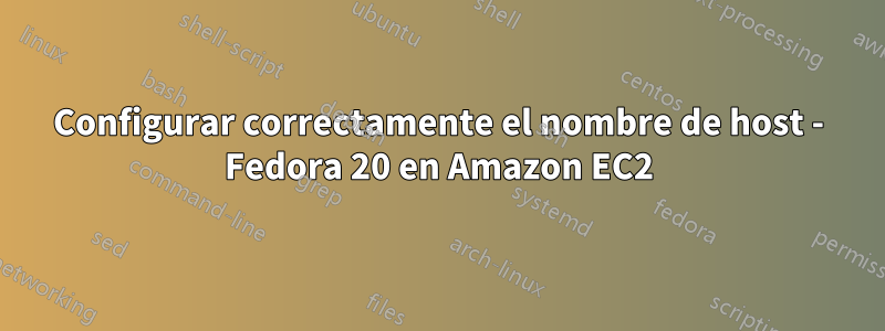 Configurar correctamente el nombre de host - Fedora 20 en Amazon EC2