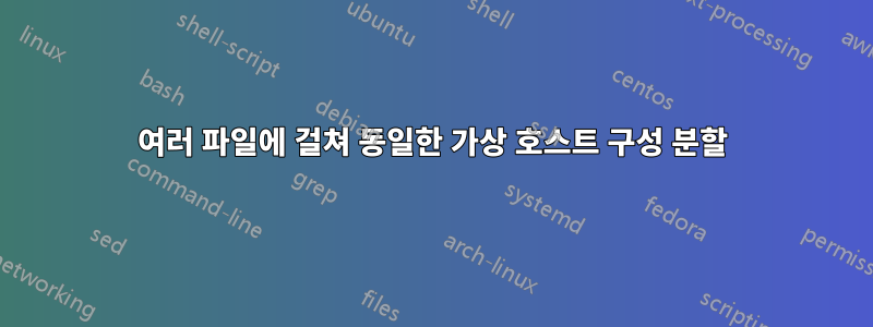 여러 파일에 걸쳐 동일한 가상 호스트 구성 분할