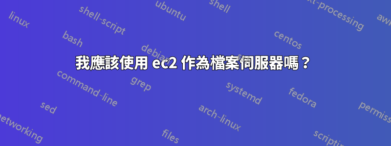 我應該使用 ec2 作為檔案伺服器嗎？