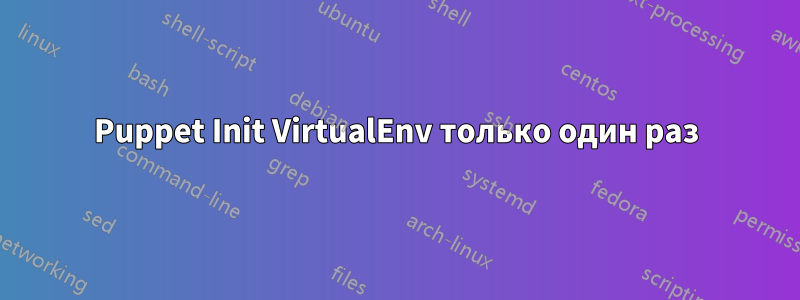 Puppet Init VirtualEnv только один раз