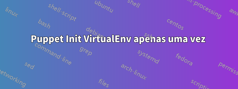 Puppet Init VirtualEnv apenas uma vez