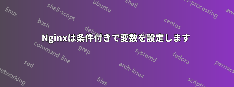 Nginxは条件付きで変数を設定します