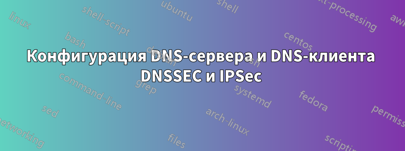 Конфигурация DNS-сервера и DNS-клиента DNSSEC и IPSec