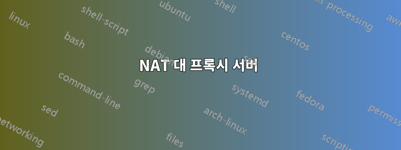 NAT 대 프록시 서버