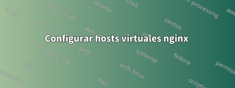 Configurar hosts virtuales nginx