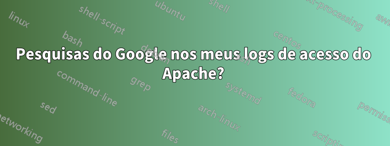 Pesquisas do Google nos meus logs de acesso do Apache?