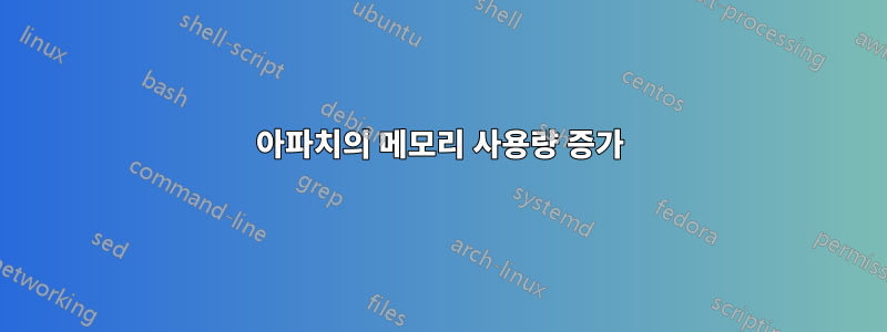 아파치의 메모리 사용량 증가