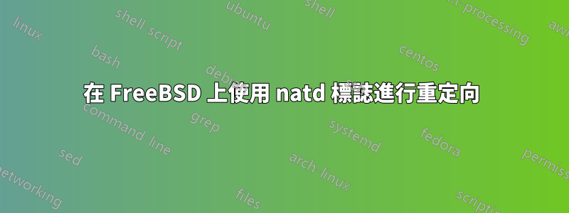 在 FreeBSD 上使用 natd 標誌進行重定向