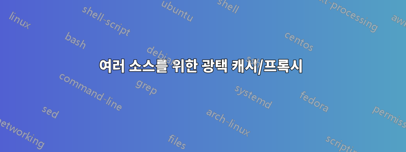 여러 소스를 위한 광택 캐시/프록시