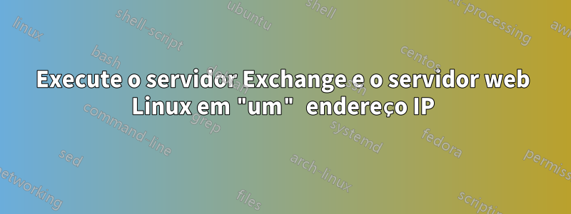 Execute o servidor Exchange e o servidor web Linux em "um" endereço IP