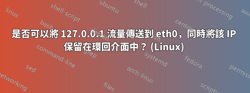 是否可以將 127.0.0.1 流量傳送到 eth0，同時將該 IP 保留在環回介面中？ (Linux)