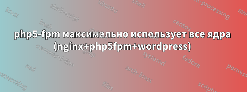 php5-fpm максимально использует все ядра (nginx+php5fpm+wordpress)