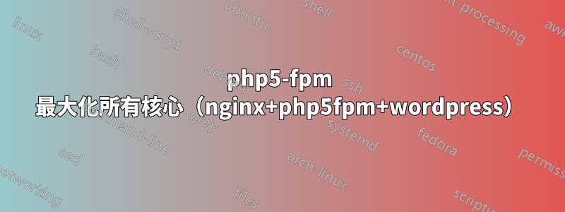 php5-fpm 最大化所有核心（nginx+php5fpm+wordpress）