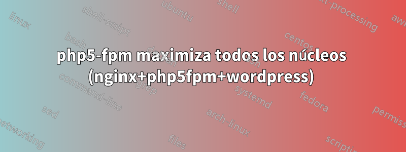 php5-fpm maximiza todos los núcleos (nginx+php5fpm+wordpress)