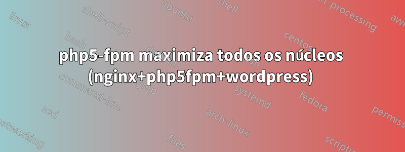 php5-fpm maximiza todos os núcleos (nginx+php5fpm+wordpress)