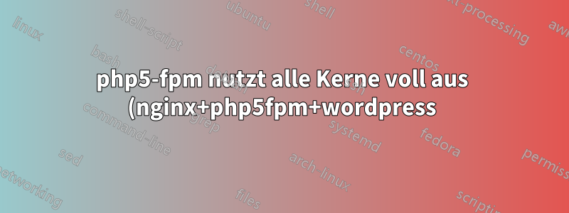 php5-fpm nutzt alle Kerne voll aus (nginx+php5fpm+wordpress)