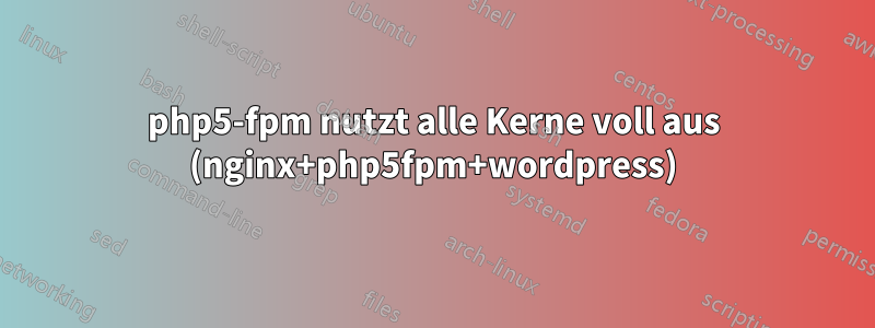 php5-fpm nutzt alle Kerne voll aus (nginx+php5fpm+wordpress)