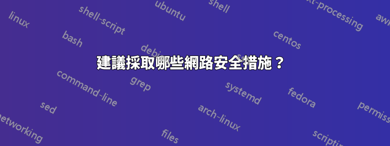 建議採取哪些網路安全措施？ 