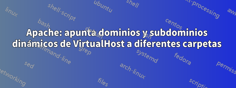 Apache: apunta dominios y subdominios dinámicos de VirtualHost a diferentes carpetas