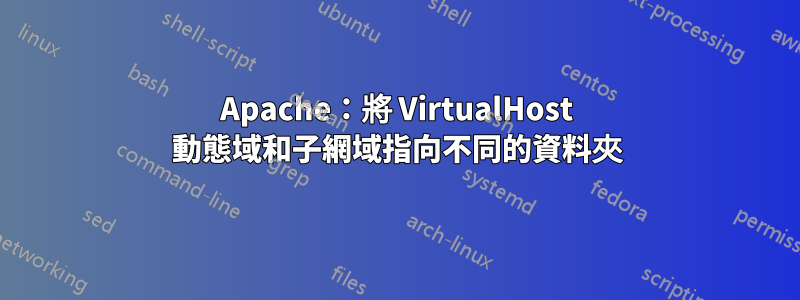 Apache：將 VirtualHost 動態域和子網域指向不同的資料夾