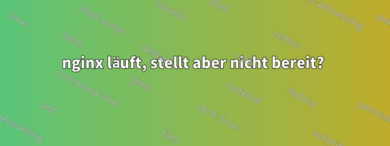 nginx läuft, stellt aber nicht bereit?