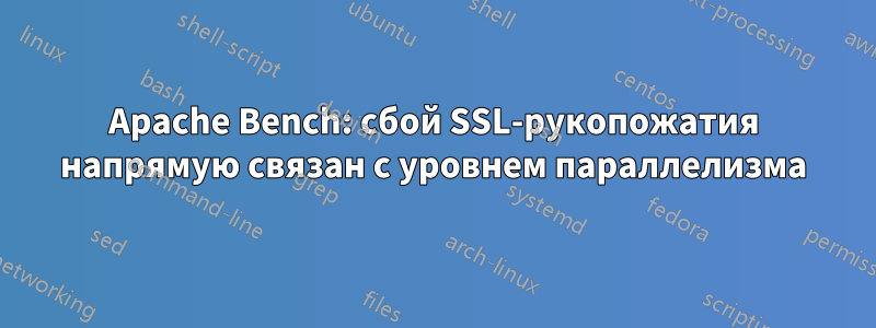 Apache Bench: сбой SSL-рукопожатия напрямую связан с уровнем параллелизма