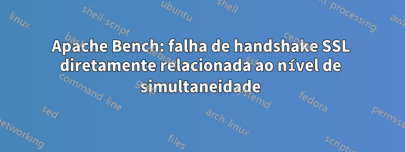 Apache Bench: falha de handshake SSL diretamente relacionada ao nível de simultaneidade