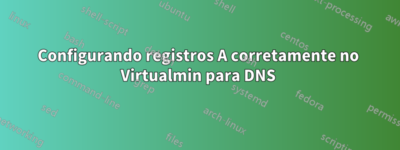 Configurando registros A corretamente no Virtualmin para DNS