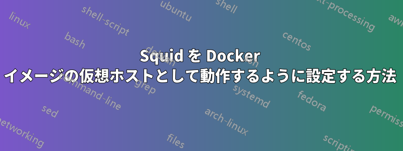 Squid を Docker イメージの仮想ホストとして動作するように設定する方法