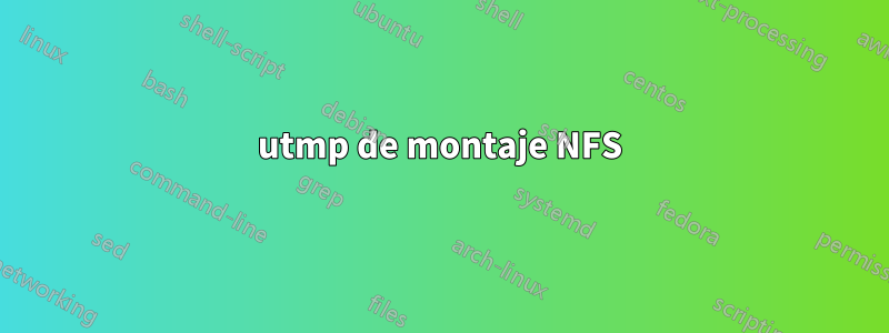 utmp de montaje NFS