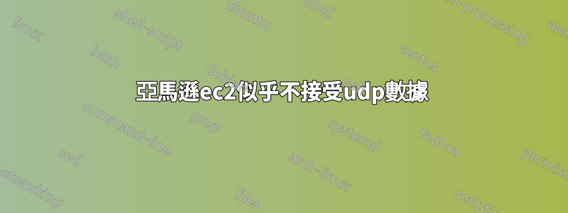 亞馬遜ec2似乎不接受udp數據