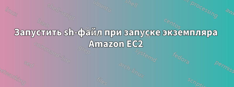 Запустить sh-файл при запуске экземпляра Amazon EC2