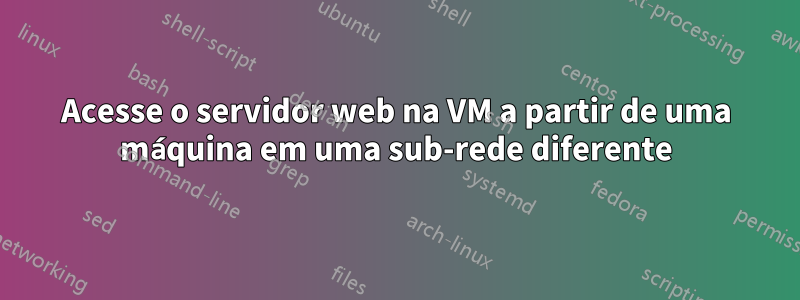 Acesse o servidor web na VM a partir de uma máquina em uma sub-rede diferente