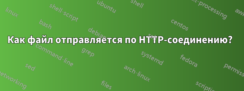 Как файл отправляется по HTTP-соединению? 