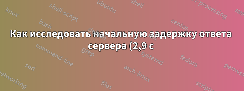 Как исследовать начальную задержку ответа сервера (2,9 с) сайта WordPress/nginx?