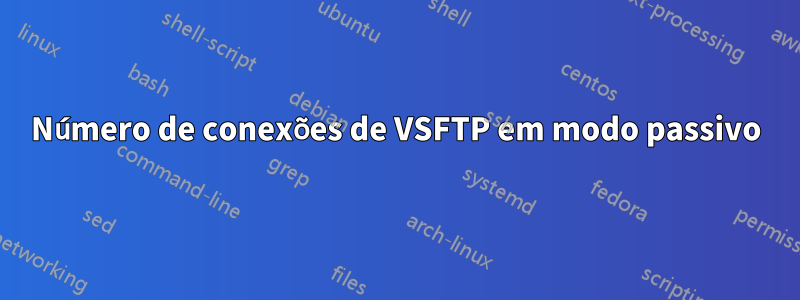 Número de conexões de VSFTP em modo passivo