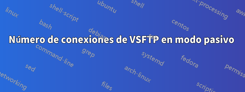 Número de conexiones de VSFTP en modo pasivo