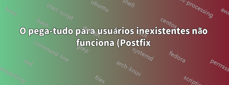O pega-tudo para usuários inexistentes não funciona (Postfix)