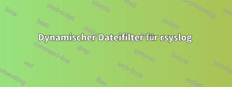 Dynamischer Dateifilter für rsyslog