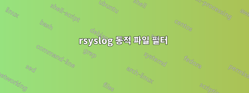 rsyslog 동적 파일 필터