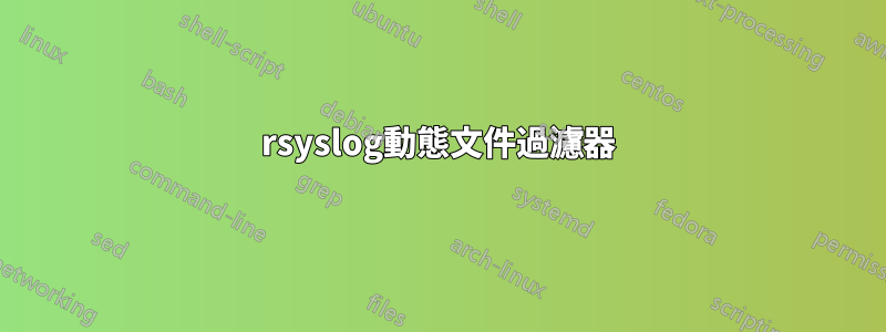 rsyslog動態文件過濾器