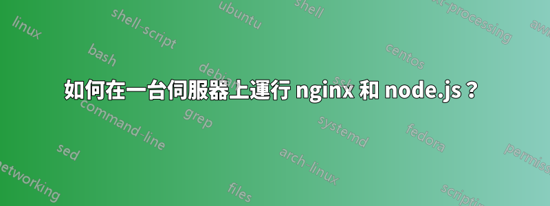 如何在一台伺服器上運行 nginx 和 node.js？