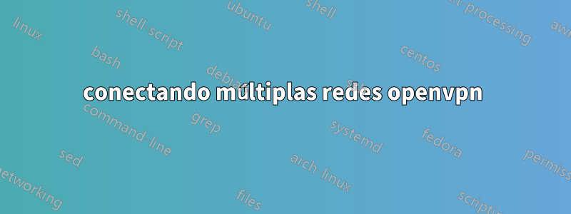 conectando múltiplas redes openvpn