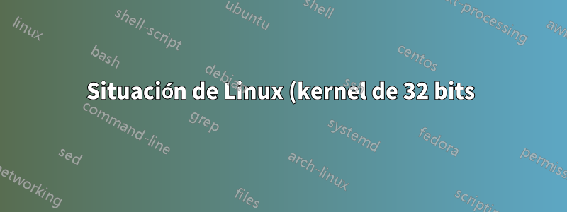 Situación de Linux (kernel de 32 bits)